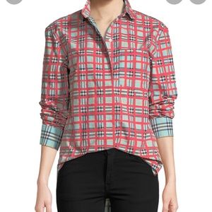 NWT Burberry Saoirse Check Arm Shirt